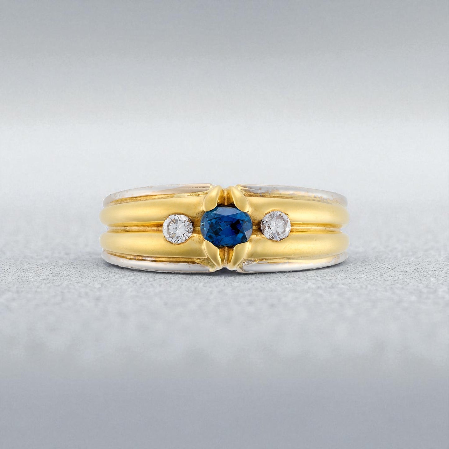Sapphire and Diamond Ring