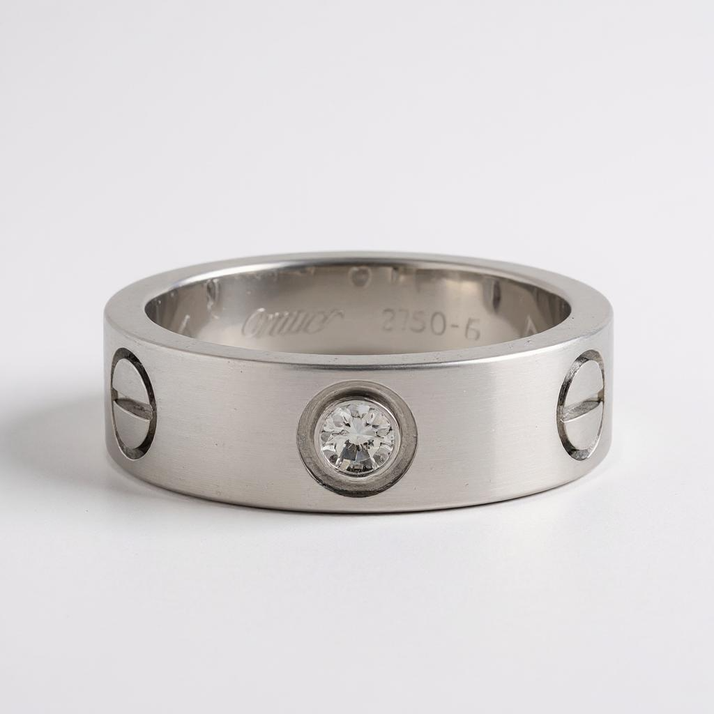 Cartier 3-Diamond Love Ring (Classic Model)
