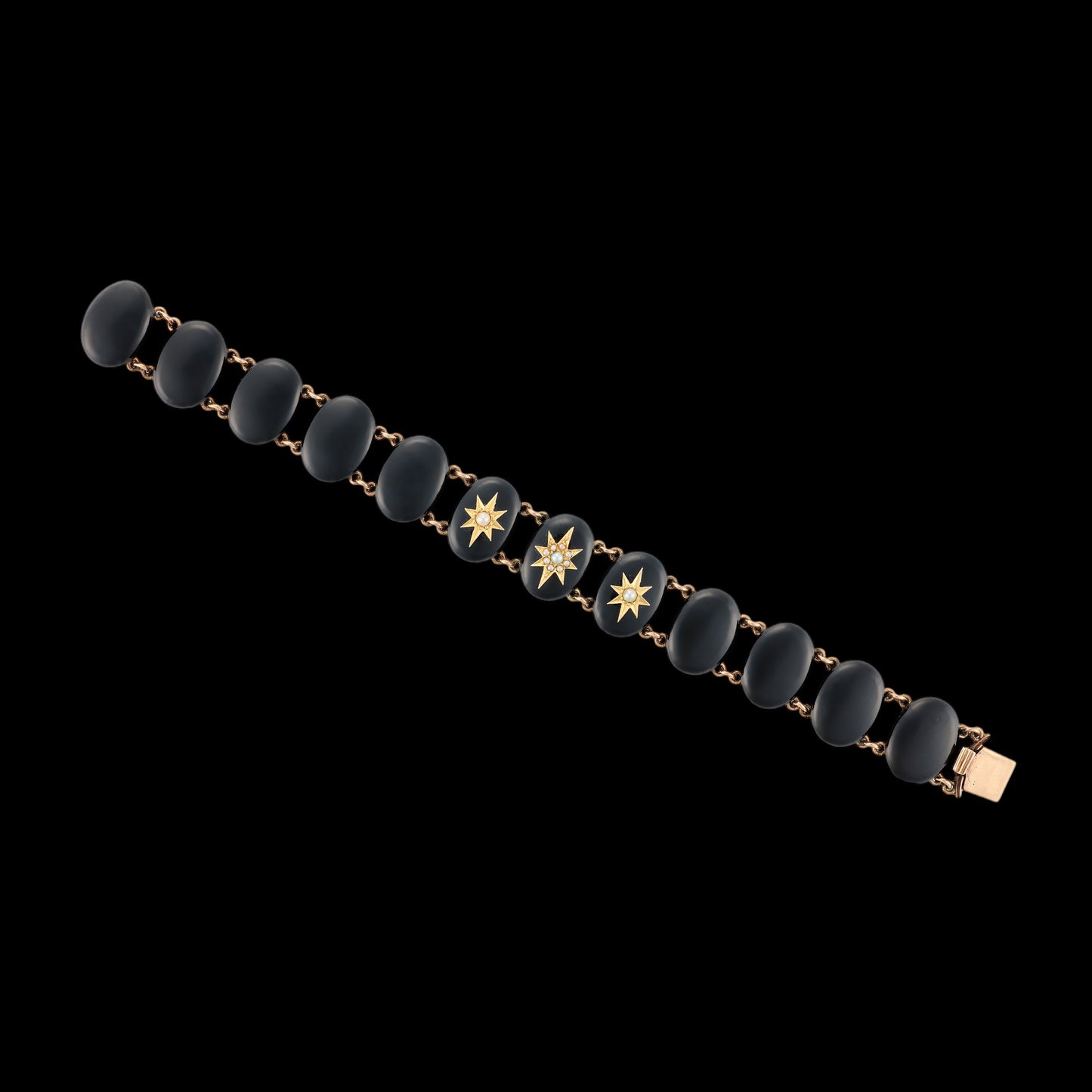 Victorian Onyx & Gold Bracelet