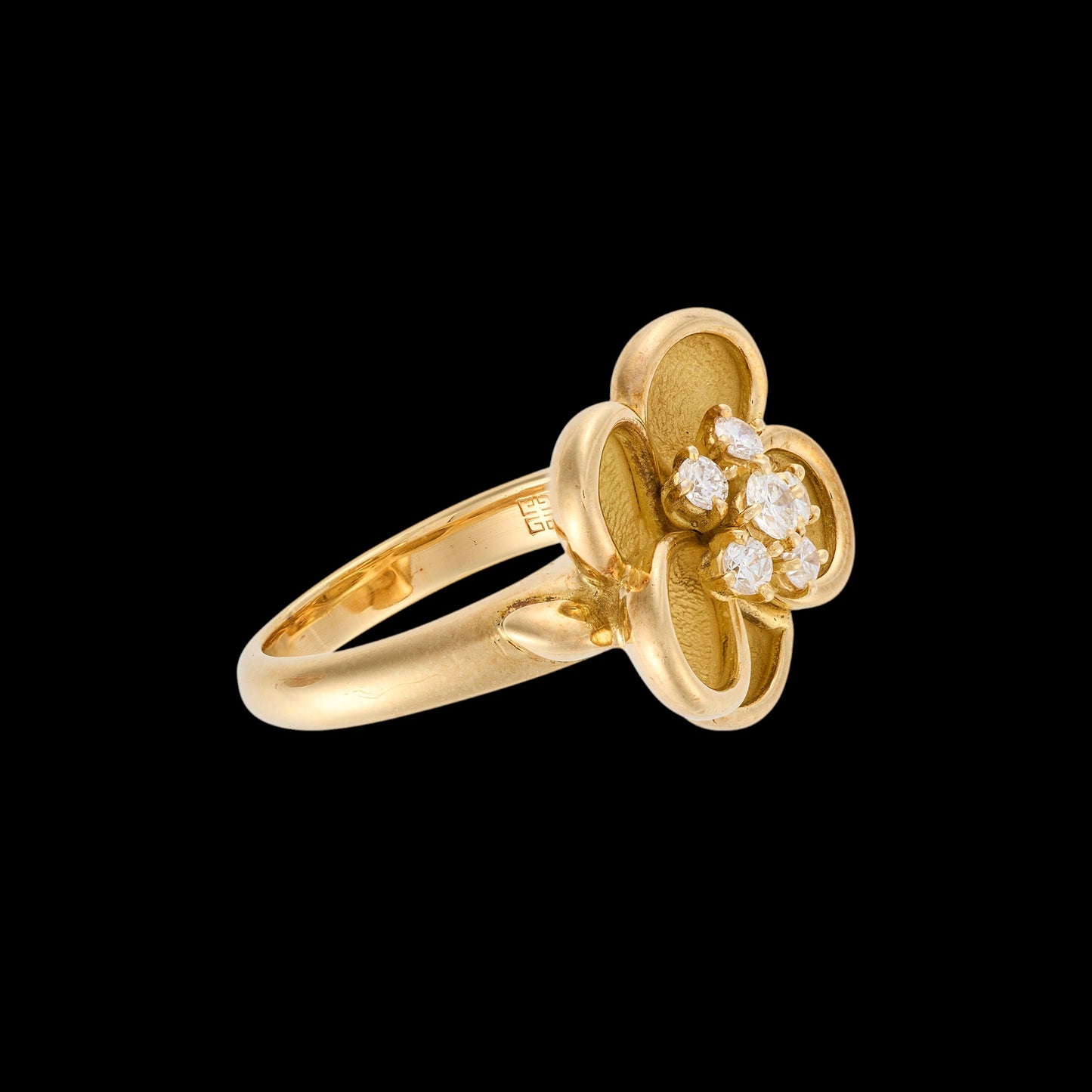 Givenchy Diamond Flower Ring