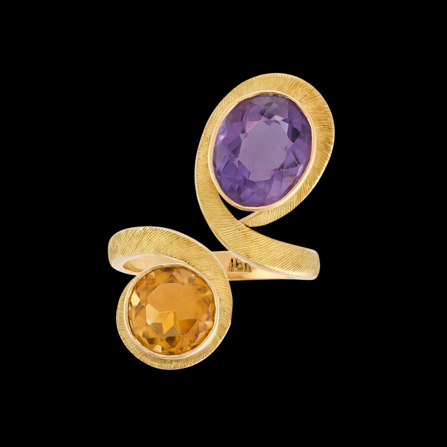 Amethyst and Citrine Ring