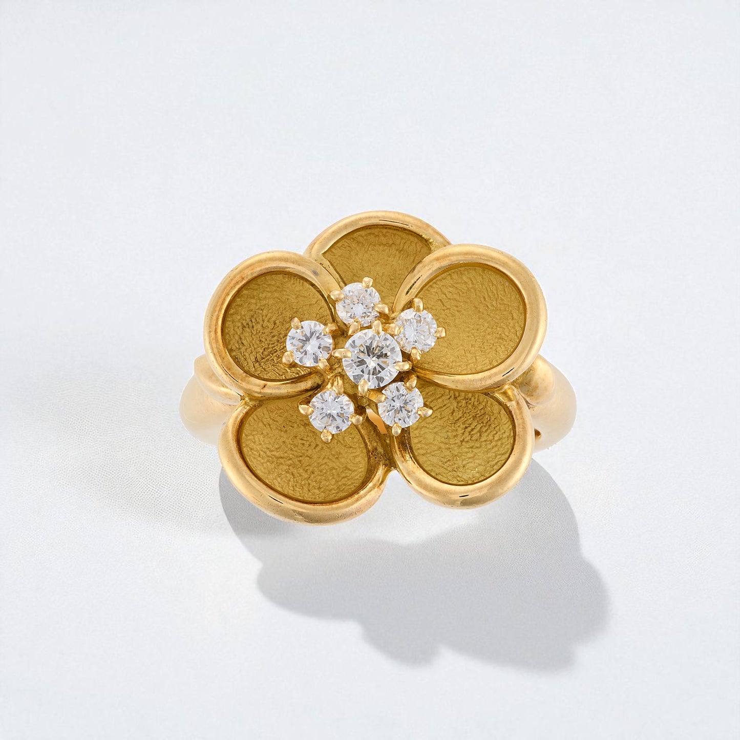 Givenchy Diamond Flower Ring