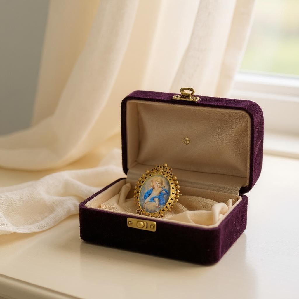 Antique Miniature Pendant Brooch