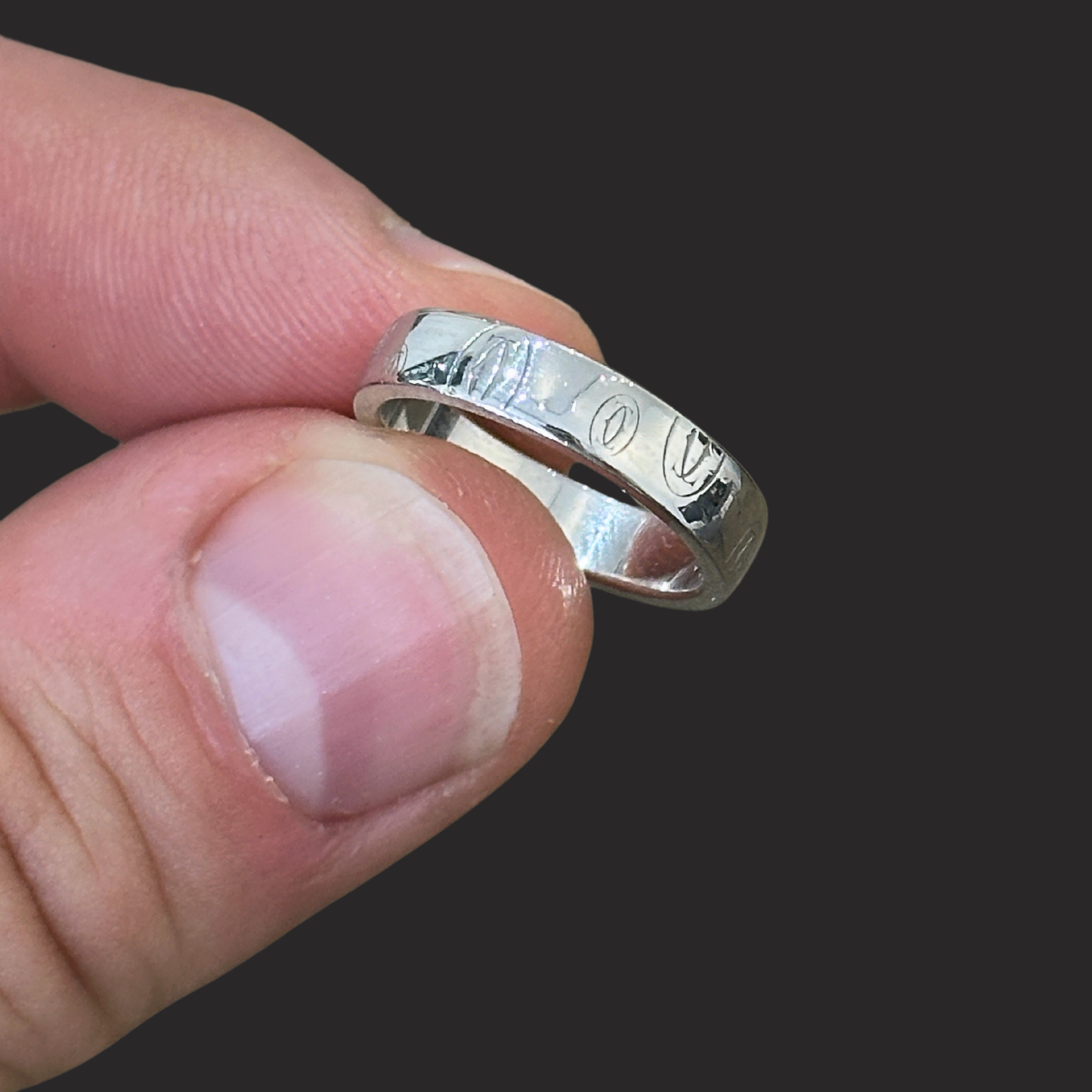 Cartier 'Happy Birthday' Logo Band