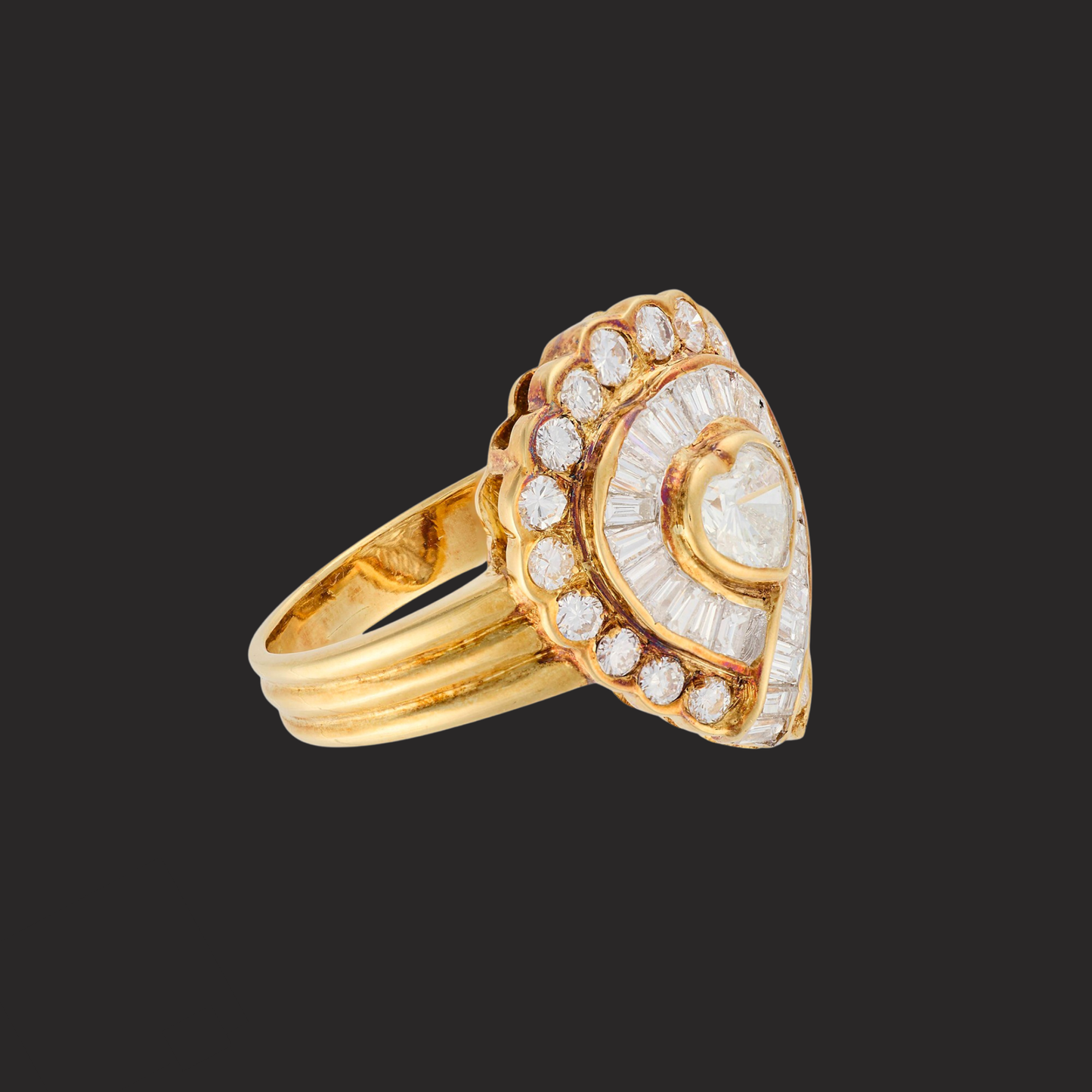 Diamond Heart Ring