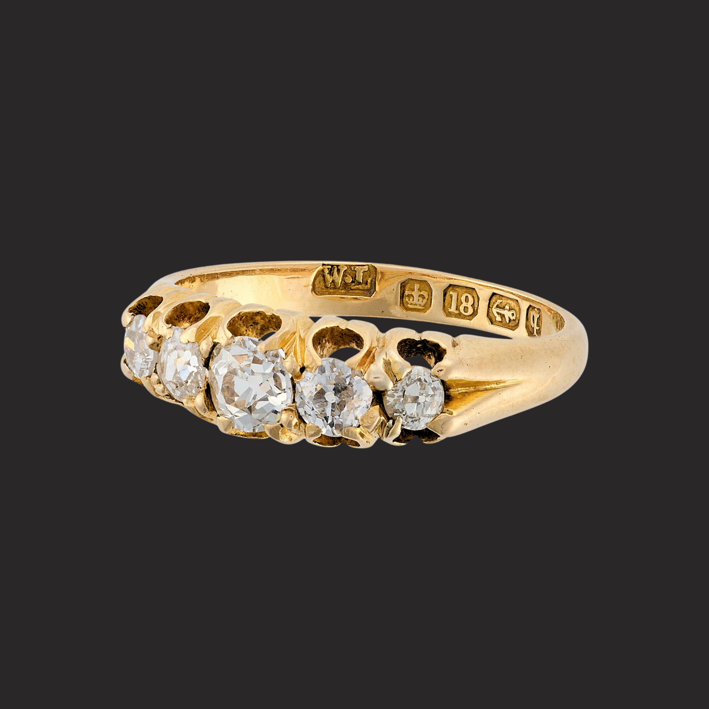 Antique Diamond 5-Stone Ring