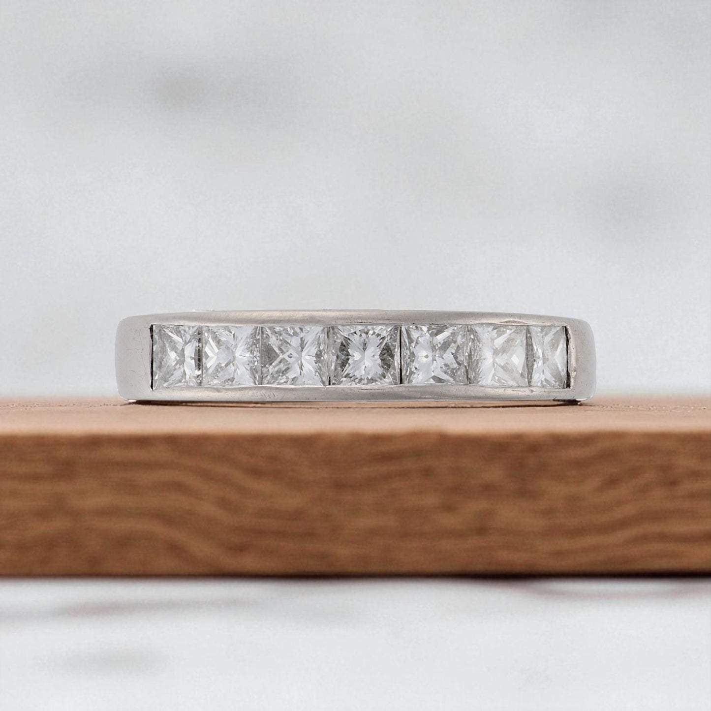 Princess Cut Diamond Band