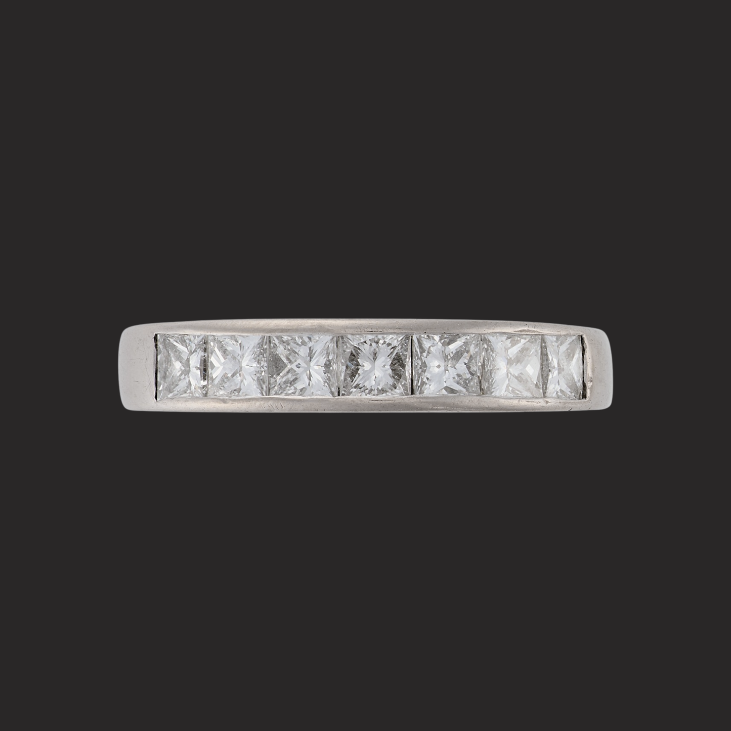 Princess Cut Diamond Band