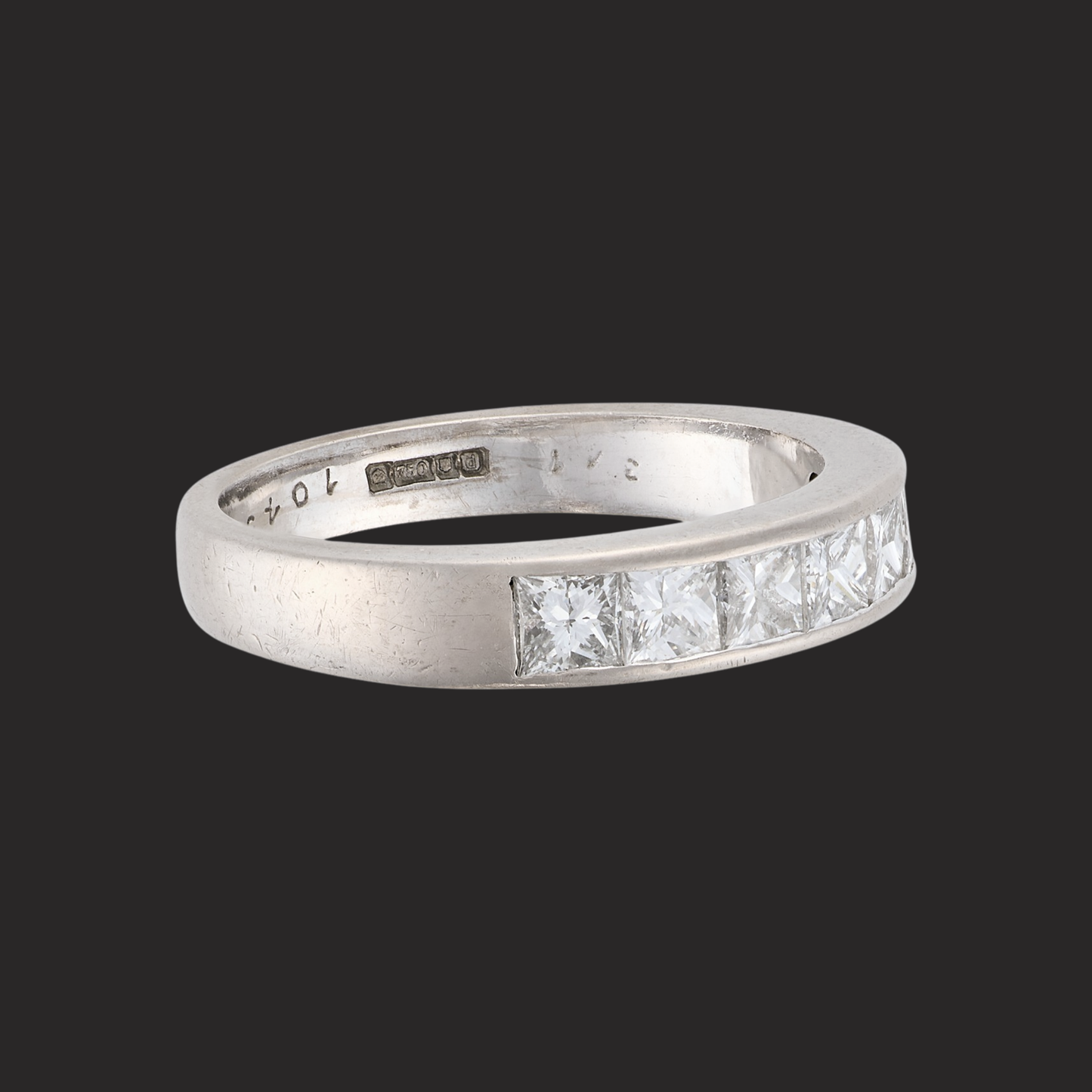 Princess Cut Diamond Band