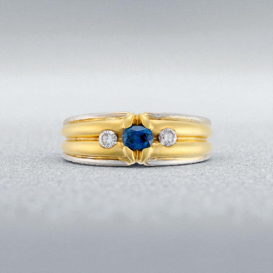 Sapphire and Diamond Ring