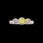 Yellow Sapphire and Diamond Ring