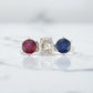 Ruby, Sapphire and Diamond Ring
