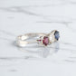 Ruby, Sapphire and Diamond Ring