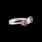 Ruby, Sapphire and Diamond Ring
