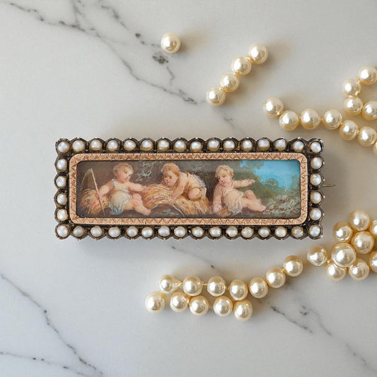 Georgian Miniature Brooch