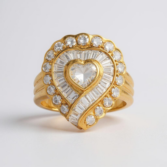 Diamond Heart Ring
