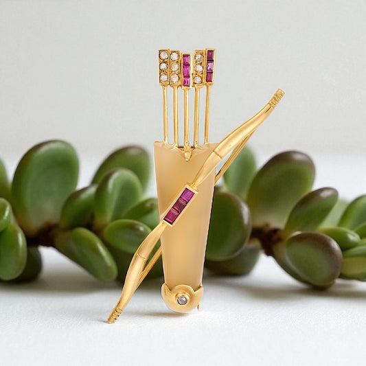 Cartier Bow and Arrow Brooch