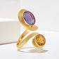 Amethyst and Citrine Ring