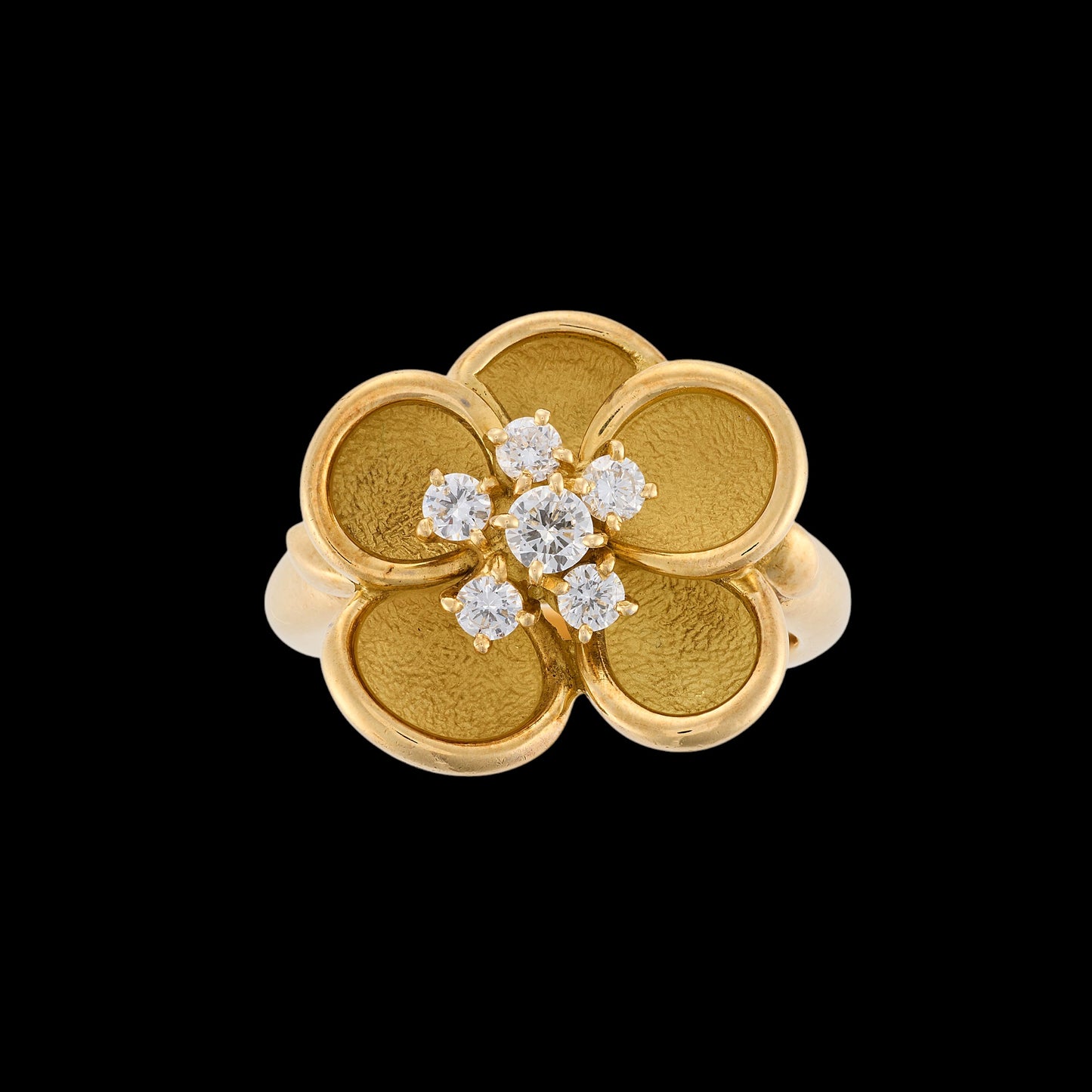 Givenchy Diamond Flower Ring