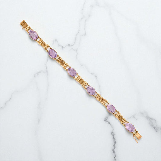 Vintage Amethyst Bracelet