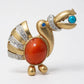 Retro Pelican Brooch