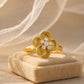 Givenchy Diamond Flower Ring