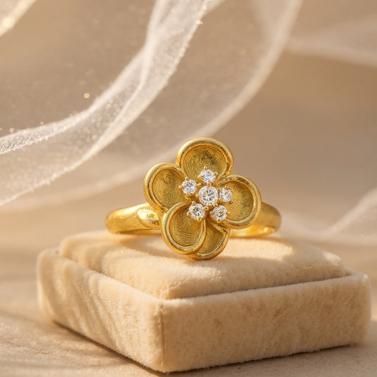 Givenchy Diamond Flower Ring