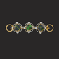 Tourmaline & Diamond Brooch