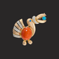 Retro Pelican Brooch
