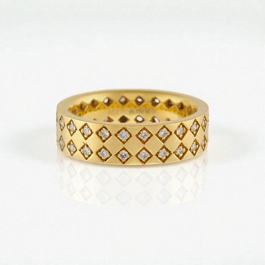 Diamond Double Row Band