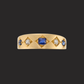 Antique Sapphire and Diamond Gypsy Ring