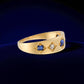 Antique Sapphire and Diamond Gypsy Ring