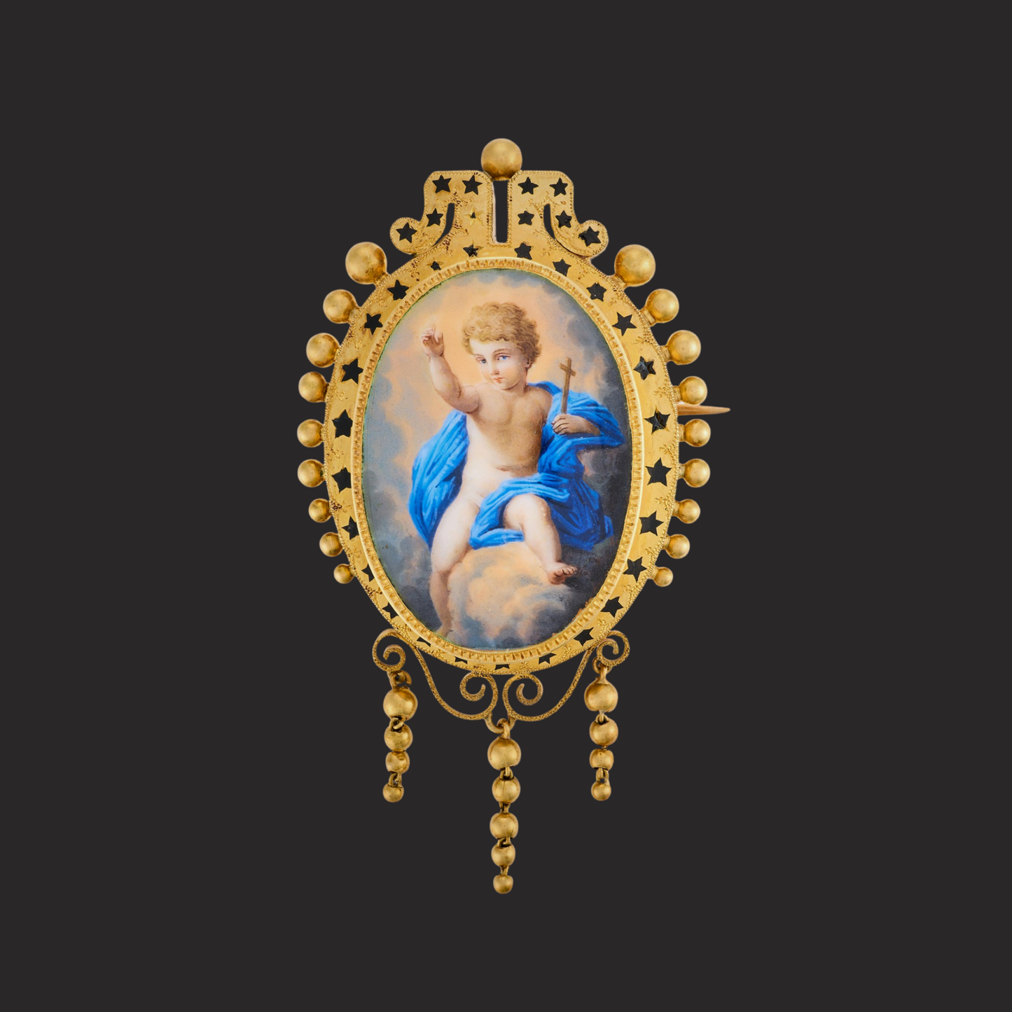 Antique Miniature Pendant Brooch