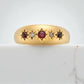 Garnet and Diamond Gypsy Ring