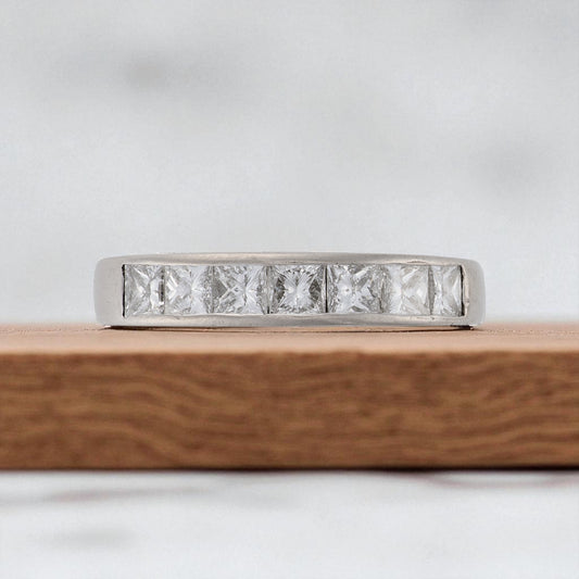 Princess Cut Diamond Band