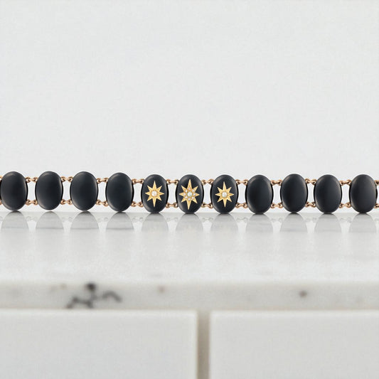Victorian Onyx & Gold Bracelet